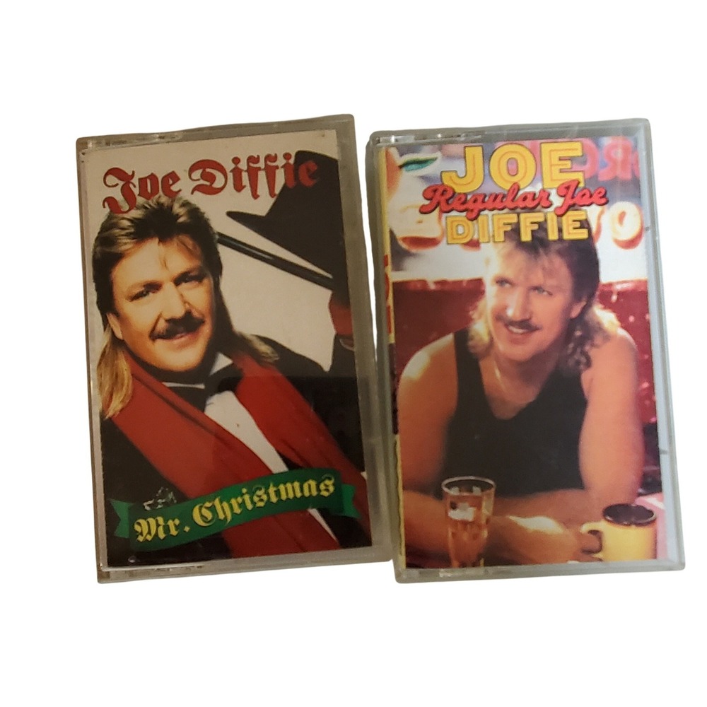 Joe Diffie Cassette Tape Lot Regular Joe and Mr Christmas Country Music Epic 90s